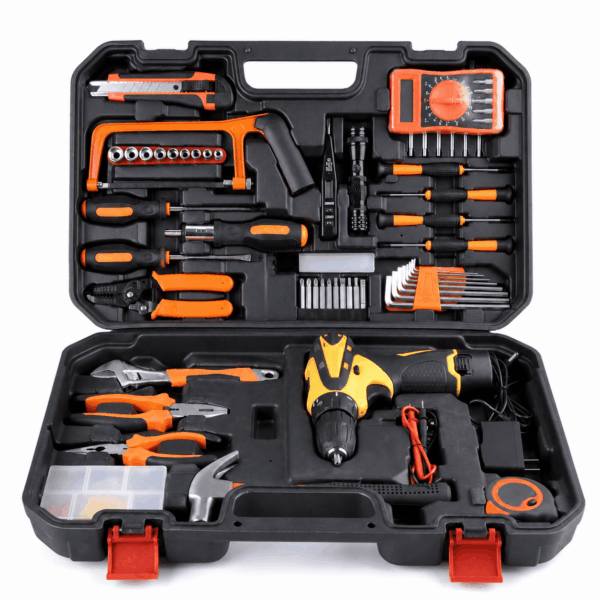 12V Cordless Drill Set with 135-Piece Toolset